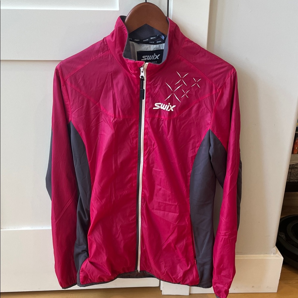 Swix Women's Pink and Gray Ski Jacket